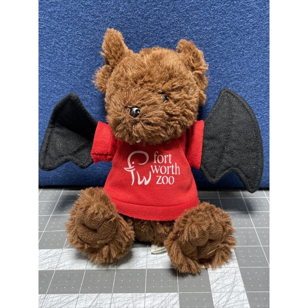 Purr-fection MJC Bat 8"‎ Plush Fort Worth Zoo Tags Red Sweater